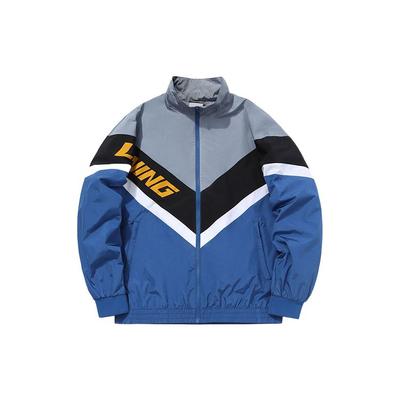 Li Ning Sports Fashion Loose Jacket Men Jacket Vivi-Blue AFDQ833-5