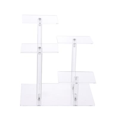 4 Layers Square Transparent Removable Acrylic Display Stand Holder Rack Kit Blind Box Display Stand Jewelry Holder Shelf