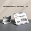 Pull-out Table Sign Holder Aluminum Alloy Table Number Bracket Desktop Price Tag Stand  Retail Shop