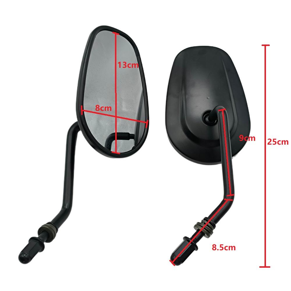 8MM Motorcycle Rear View Side Mirrors For Harley Softail Dyna SPORTSTER XL 883 1200 Touring Road King Street Glide CVO FXDB FXDF