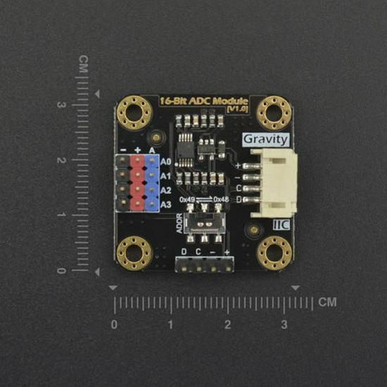 Gravity: 16-bit ADC Module (0-VCC, I2C, Arduino/Raspberry Pi Compatible)