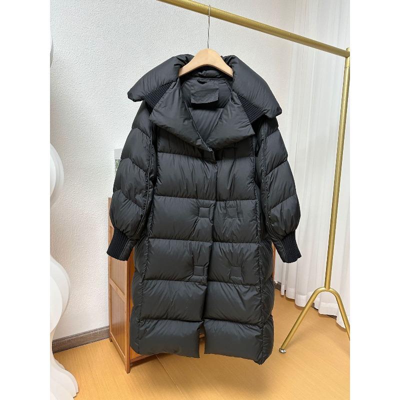 

Новая зимняя пуховая куртка для женщин, длинная до колена, свободная, утолщенная хлопковая куртка XL