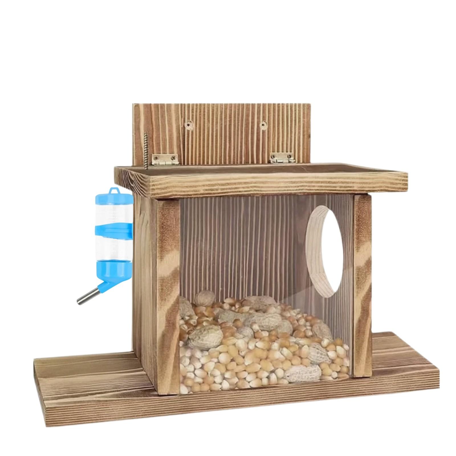 

Деревянные поделки из кормушек для белок для украшения двора на открытом воздухе One Size белый