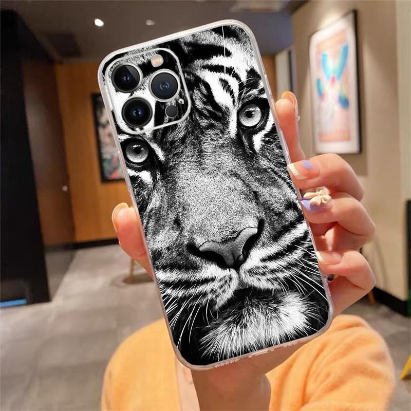 Phone Case For iphone 17ProMax Air 16 15 14 13 Pro Max 15 16 Pro 15Plus Fashion Tiger Lion