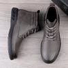 Luxusmarke Herren Stiefeletten Lässige Outdoor-Sneaker Echtes Leder Herren Warme Winterschuhe Top Qualität Herren Business Basic Stiefel