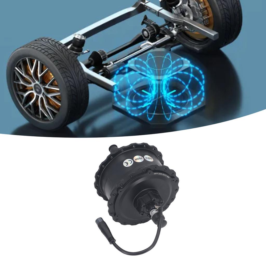 48V 750W Electric  Brushless Toothed Hub Motor Aluminum Alloy Rear Drive Hub Motor IP65 Waterpro