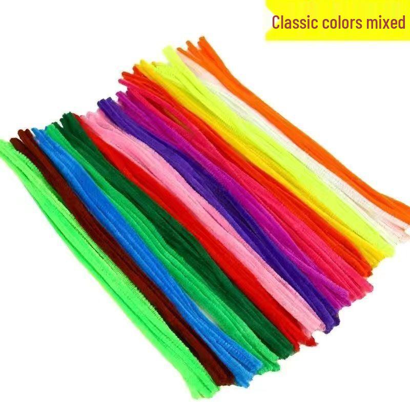 DIY Bouquet Plush Twist Stick for Children's Handmade Toy Creations - Hair-Safe Material, Ideal for Crafting
