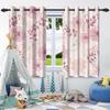 2Pcs Fresh Flowers Window Curtains Children Bedroom Living Room Apartment Indoor Outdoor Thermal Insulated Blackout Curtain