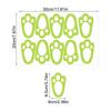 Rabbit Footprint Floor Decals Easter Bunny Feet Print Floor Clings Bunny Paw Print Window Clings Floor Sticker For Easter Home