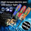 12-220V Non-Contact Screwdriver Voltage Tester Pen LCD Display Screen Voltmeter Detector Electrical Pen Voltage Indicator