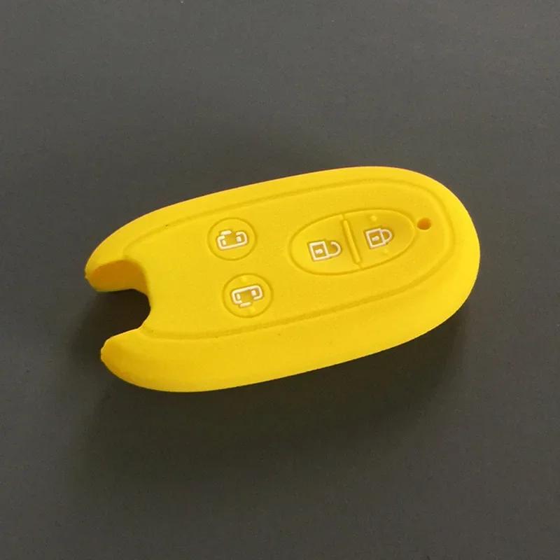 Silica Gel Car Key Case Cover for Suzuki Spacia Stingray Wagon R Alto Solio Concept KCar Automatic Door 4button Remote Key