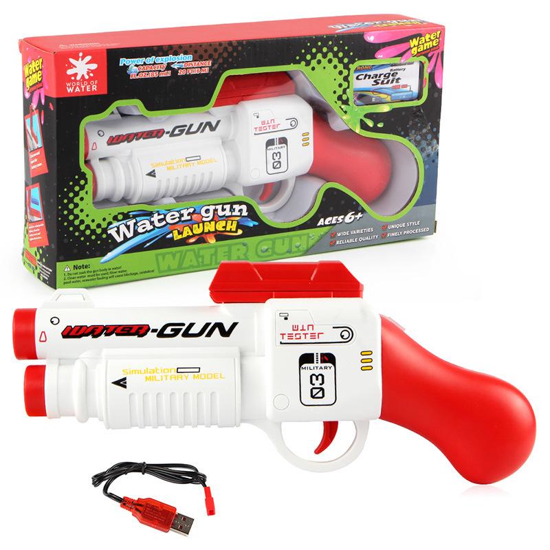 Children'S Leisure Electric Continuous Fire Water Gun Toy High Pressure Strong Range Long-Distance Water Gun Water Fight Toy