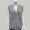 Gilet in Maglia con Scollo a V per Primavera e Autunno da Donna Top in Maglia Senza Maniche Monocolore Vest Cardigan in Maglia Slim-Fit
