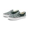 Vans Slip-On Casual Durable Lightweight Low Top Kids Skate Shoes Green White Checkerboard Kids Sneaker VN0A5KXM8CA