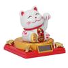 Solar Energy Powered Beckoning Lucky Money Cat Good Luck Feng Shui Lucky Cat Waving Arm for Home