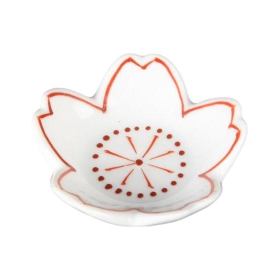 Hasami Ware Cherry Blossom Chopstick Rest, Red