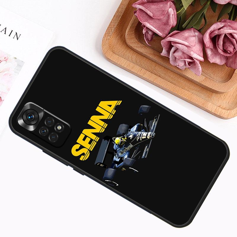 Racing Ayrton Senna Case For Xiaomi Redmi 12C 10C 9A 9C 9T Redmi Note 12 Pro 8 9 10 11 Pro 11S 10S 12S Cover