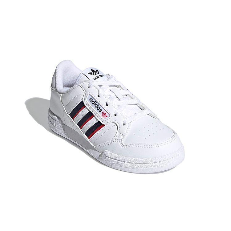 Adidas Originals Continental 80 Leather Comfortable Casual Low-Top Kids Sneakers Kids Sneakers White Blue Red S42611