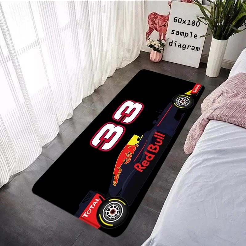 Balcony Carpet Living Room F1 Racer 33 Number Rugs Foot Carpets Entrance Doormat Soft Bedside Rug Floor Mats Non-slip Mat Home
