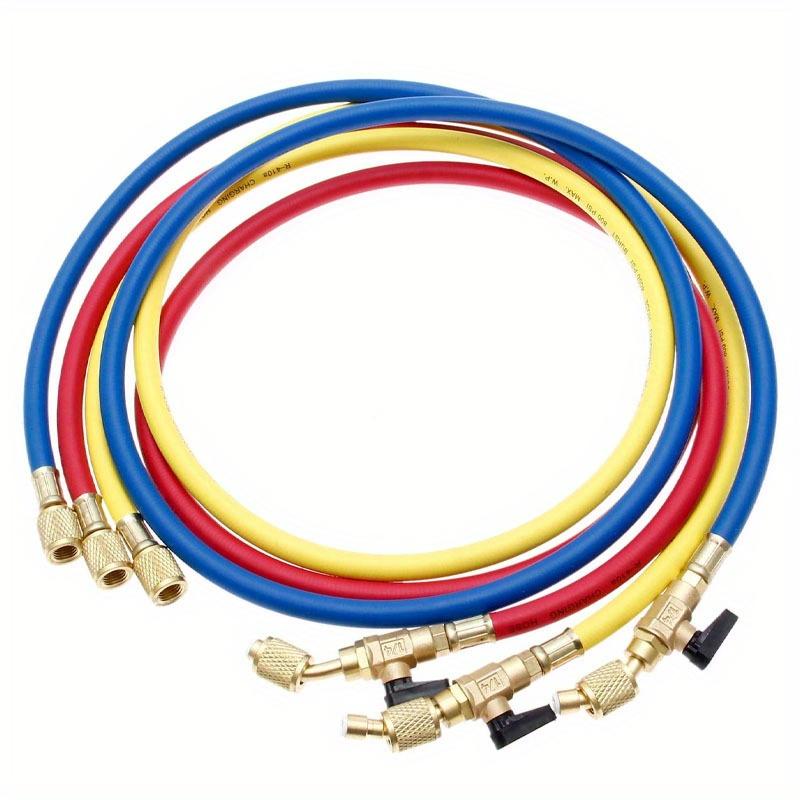R134A Air Conditioner Refrigerant Charging Hose with Ball Valves for R410A R12 R22 R502 R404 Refrigerant Charging Hoses Tools