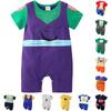 Adorable Baby Romper In Dragon Ball Naruto Luffy Design For Stylish Summer Wear