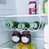 White Refrigerator Storage Rack Creative Wine Bottle Holder Fridge Wine Display Rack  Shelves