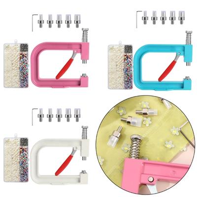 Máquina de Fazer Contas Portátil Máquina de Cravar Pérolas Acessórios de Miçangas Feitos à Mão Para Artesanato DIY e Design de Moda