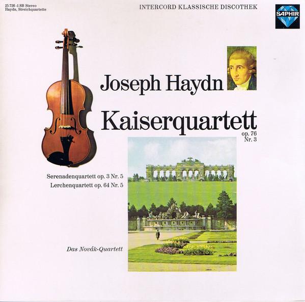 

LP Record DAS NOVAK QUARTETT - Haydn Streichquartett Op76 Nr3 Kais 257261SB Saphir Germany Classical Used