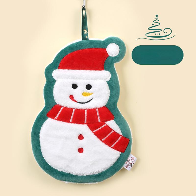 

Креативное милое рождественское полотенце с принтом кораллового бархата для рук, кухня, ванная комната, водопоглощающее быстросохнущее полотенце, Рождественский декор