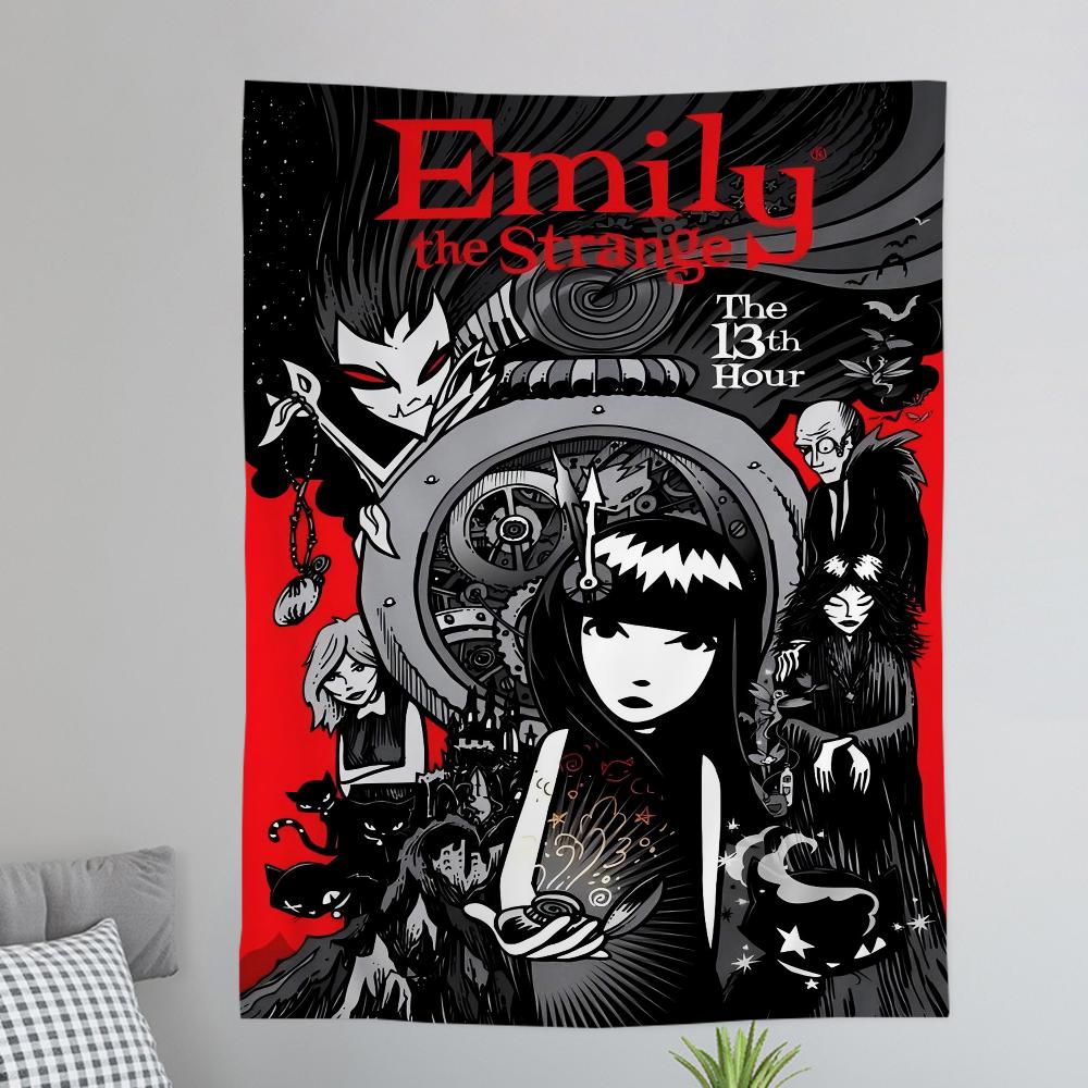 Anime EEmily The SStrange Comic Book Colorful Tapestry Wall Hanging Bohemian Wall Tapestries Mandala Wall Art Decor