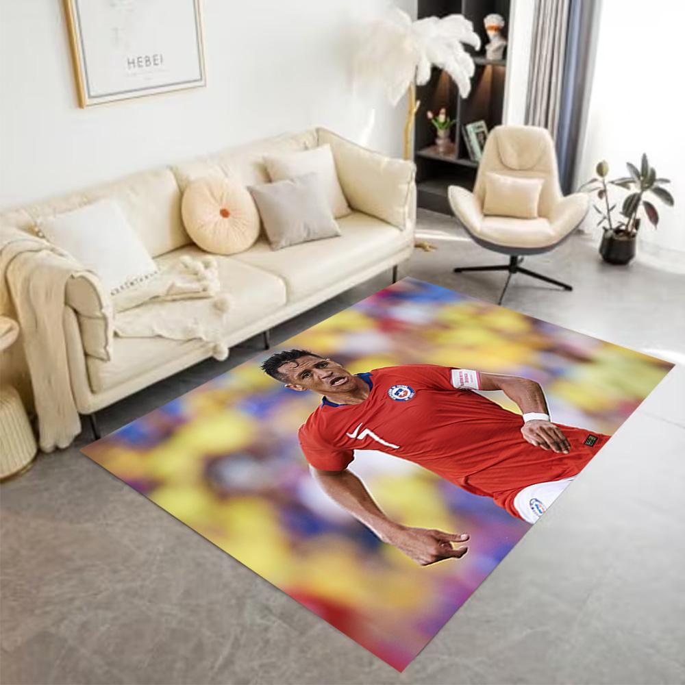 Manchester Player Portrait Carpet Design for Dormitory Dining Room Playrooms Game Room Antislip Carpet Office home decor