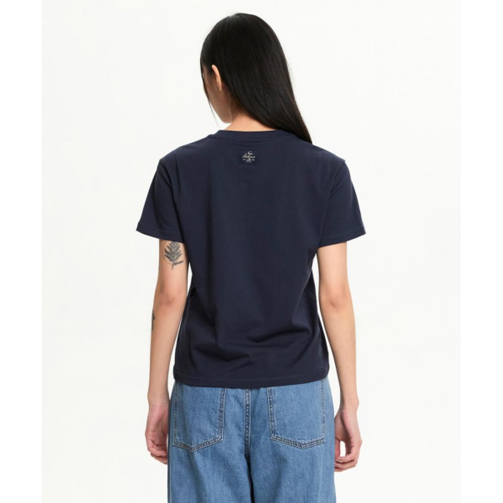 New Balance Nbnef2w212 Women Heritage Short Sleeve Tee  Navy 