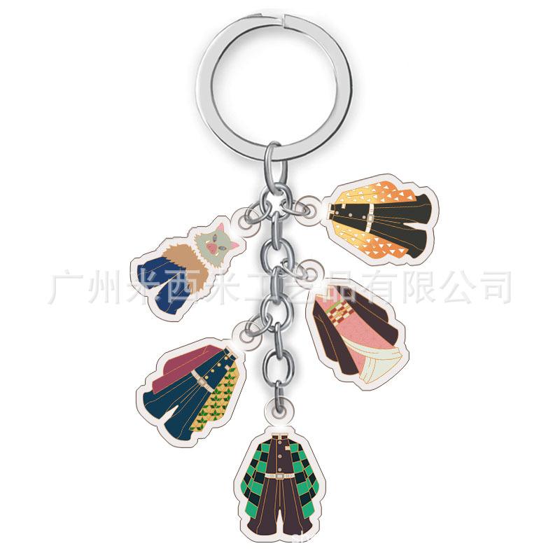 Anime Demon Slayer Acrylic Keychain Transparent Charm Manufacturer Direct Supply Multiple Styles Bulk Custom Beautiful Design