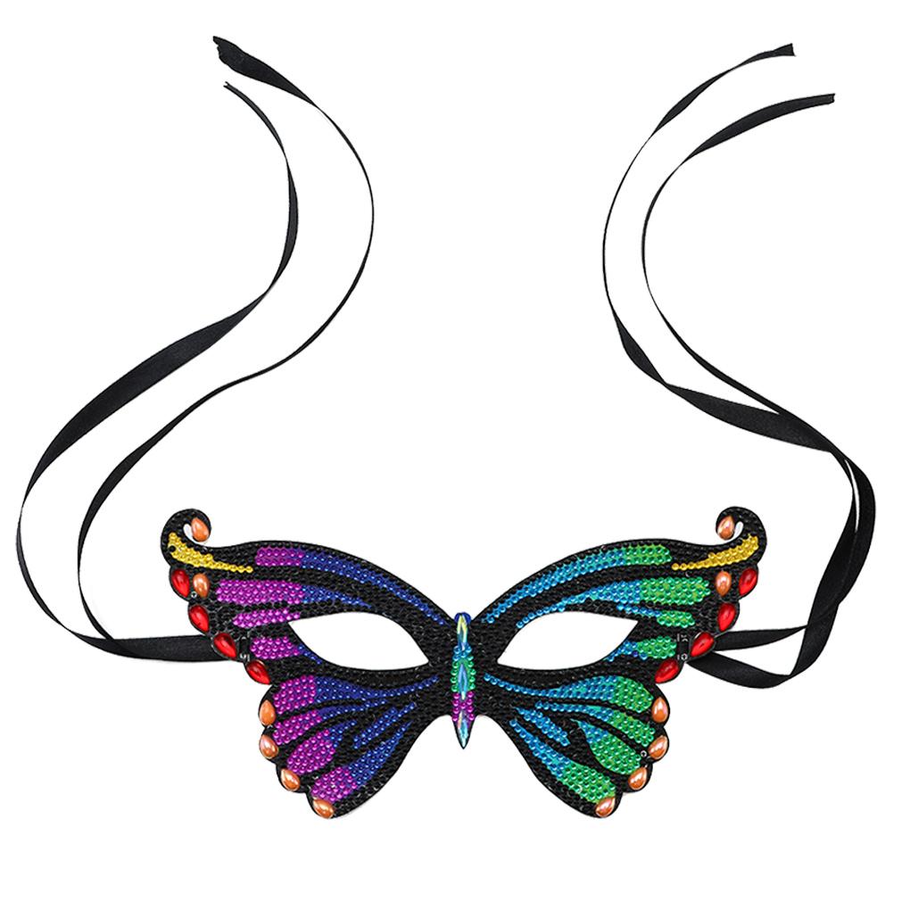 

Diamond Painting Costume Party Eye Cover Animal Manual Diamond Makeup Party Half Eye Cover aa413 butterfly
