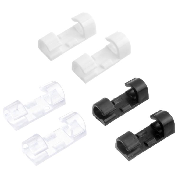 Reusable Cable Clip Cord Organizers Strong Adhesive Wire Holders No Drill Installation Removable For Electronics Wire