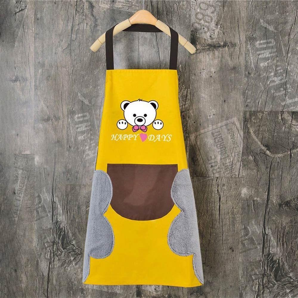 With Hand Towel Kitchen Apron Waterproof Restaurant Uniform Household Antifouling Apron  Barber