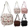Cute Strawberry Shoulder Bag Casual Zipper Trendy Crossbody Bag Tote Handbag for Women Girls Travel Work