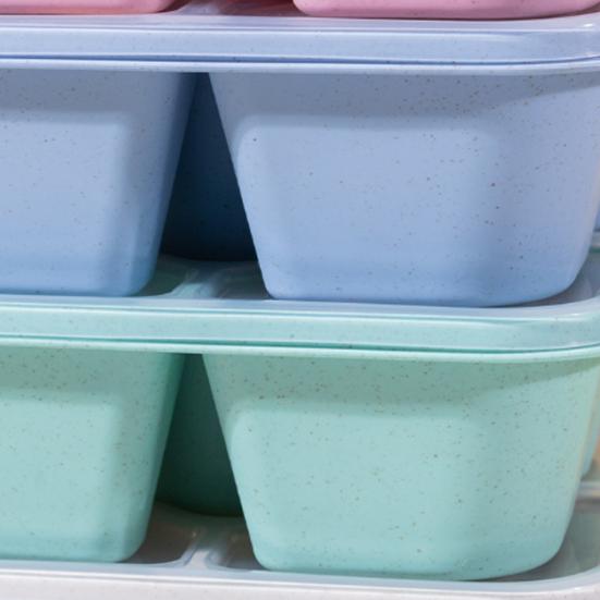 Stor Snackboksbeholder med Lokk 5-Rom Delt Serveringsbrett Innebygde Dippbeholdere BPA-fri Matbeholder for Snacks Frukt Nøtter