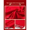 Custom Embroidered Red Scarf: Thick Neck Warmer for Autumn/Winter Team Gatherings