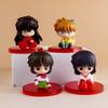 Mini Q Version Inuyasha Collectible Figures Set Kagome Sesshomaru Kikyo Miroku
