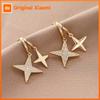 Huitan Star Fresh Style Women Drop Earrings Inlaid Bright CZ Fashion Wedding Party Versatile Daily Accessories Jewelry Gift