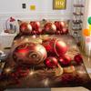 Christmas Digital Printing 3D Printing Polyester Pillowcase Quilt Cover Two Or Three-Piece Set