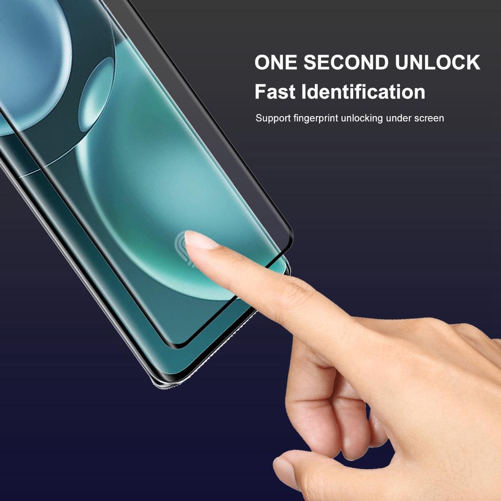 ENKAY HAT PRINCE 2Pcs/Set for Honor Magic4 5G/Magic4 Ultimate/Magic4 Pro 3D Curved Side Glue Tempered Glass Support Fingerprint Unlock