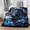 1pc Lion Printing Lightweight Flannel Blanket, Comfortable and Warm Blanket, for Camping Sofa Bed and Couch Office, Gift