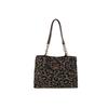 Women's bag retro casual leopard print shoulder armpit bag large capacity tote bag trendy women's backpack