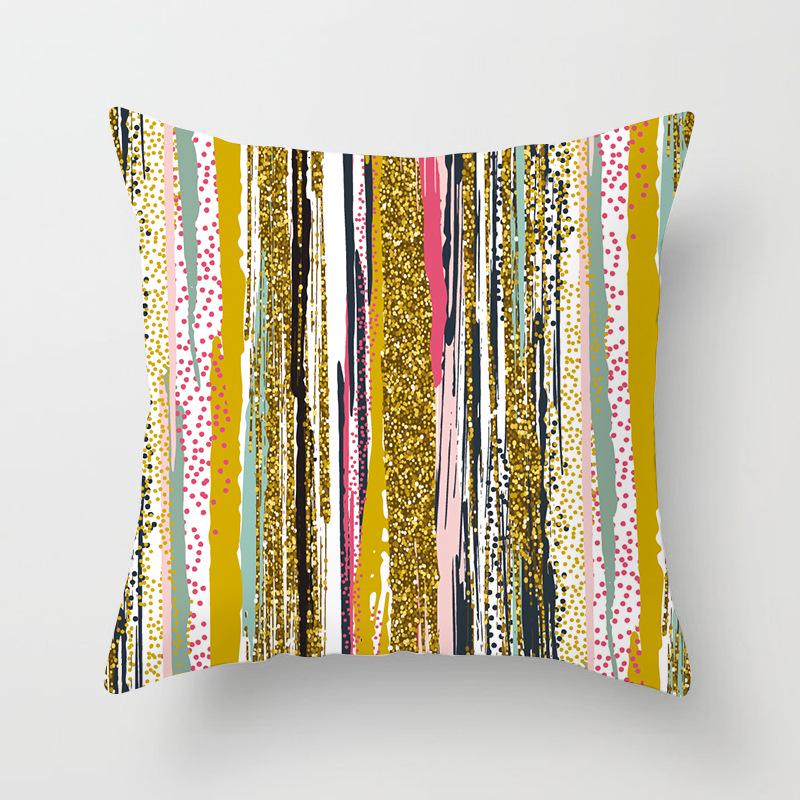 Nordisch Ins Kissen Polka Dot Geometrischer Streifen Kissenbezug Quadratische Heimtextilien