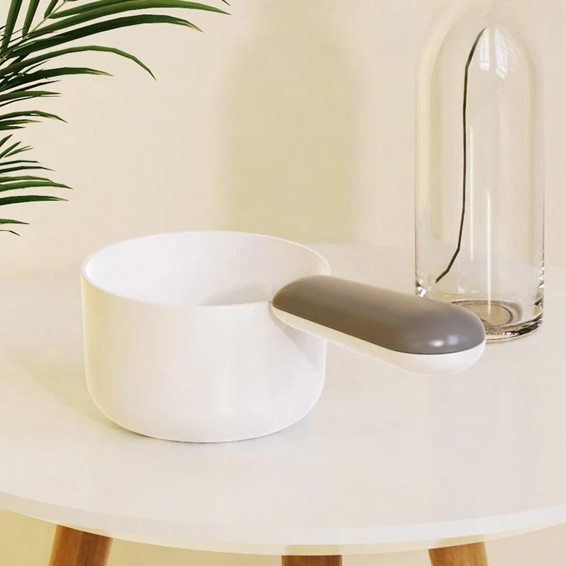 Portable Dog Food Scoop Thickened Color Block Dog Food Scoops Healthy Antibacterial Simple Safe Cat Foods Spoon Easy Clean Pet Products Supplies