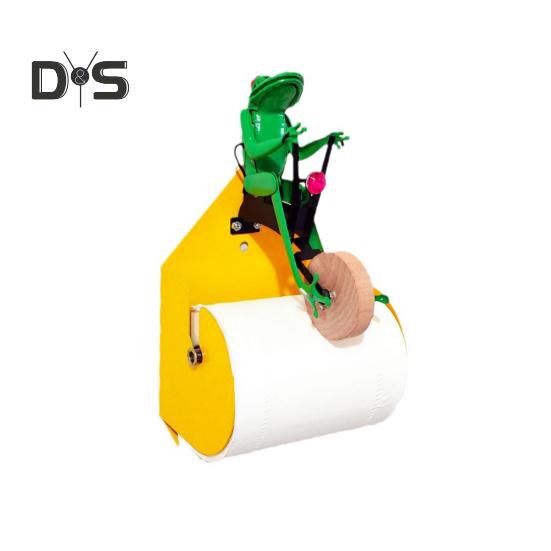 

Держатель для рулонной бумаги в виде лягушки, настенное крепление для ванной комнаты, кухни, одноколесный велосипед, туалетная бумага с животными, диспенсер для полотенец, стеллаж для хранения, подарки на день рождения A