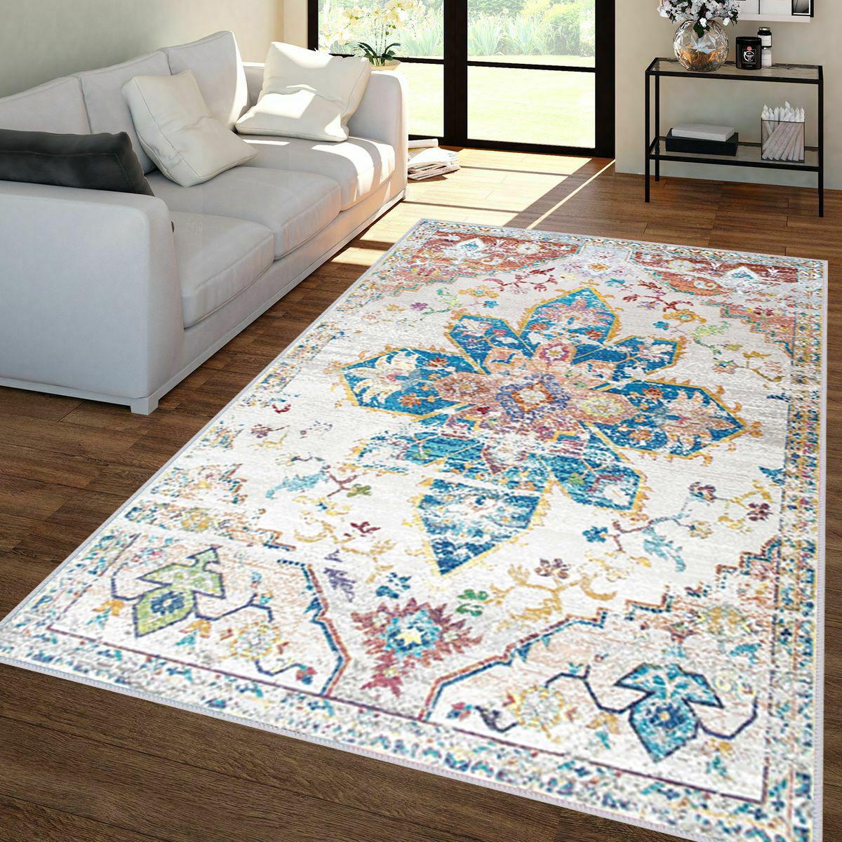 

Rovigo Home Моющийся ковер с принтом RVGHOME1396-HY-1045 50x80 синий