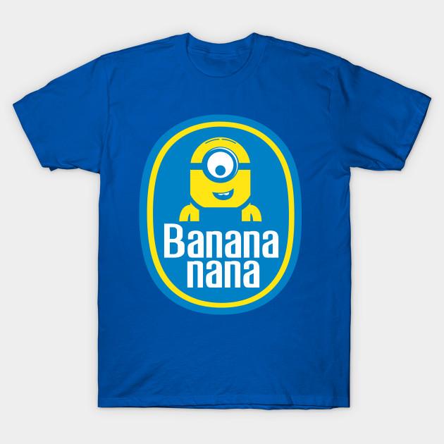 Men Black Print T-shirt Banana Nana No-Cut Transfer Paper Print Cotton Tshirt 2XL королевский синий